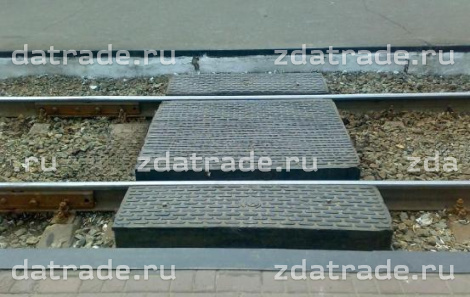 Пешеходный переход из резиновых плит