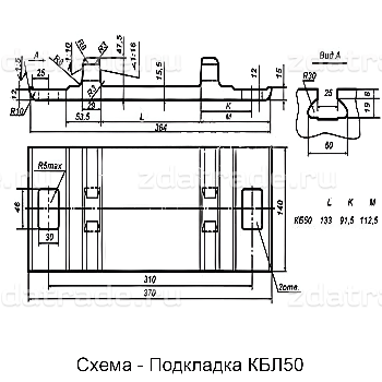 Подкладка КБЛ50